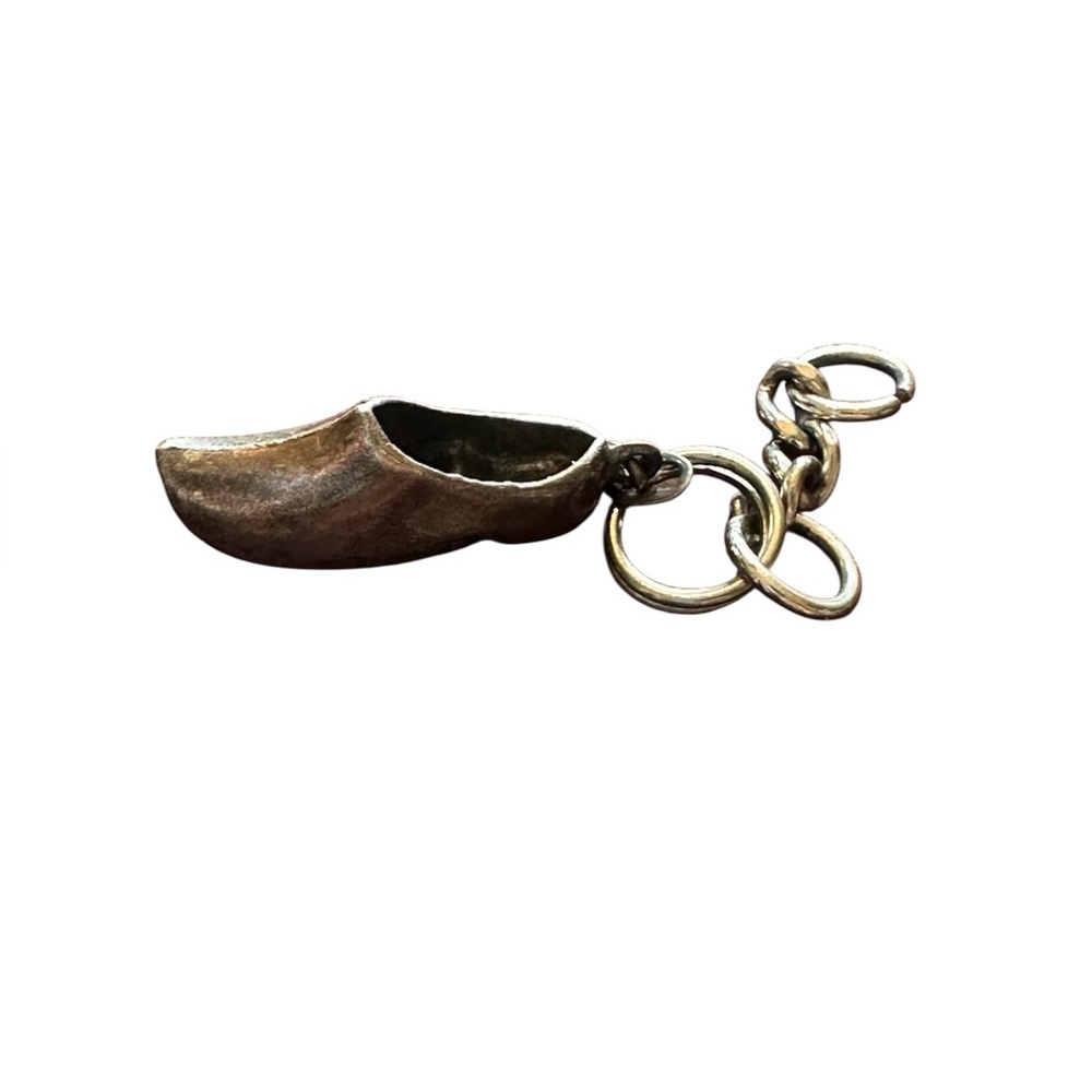 Sterling Silver Dutch Holland Clog Shoe Silver Charm